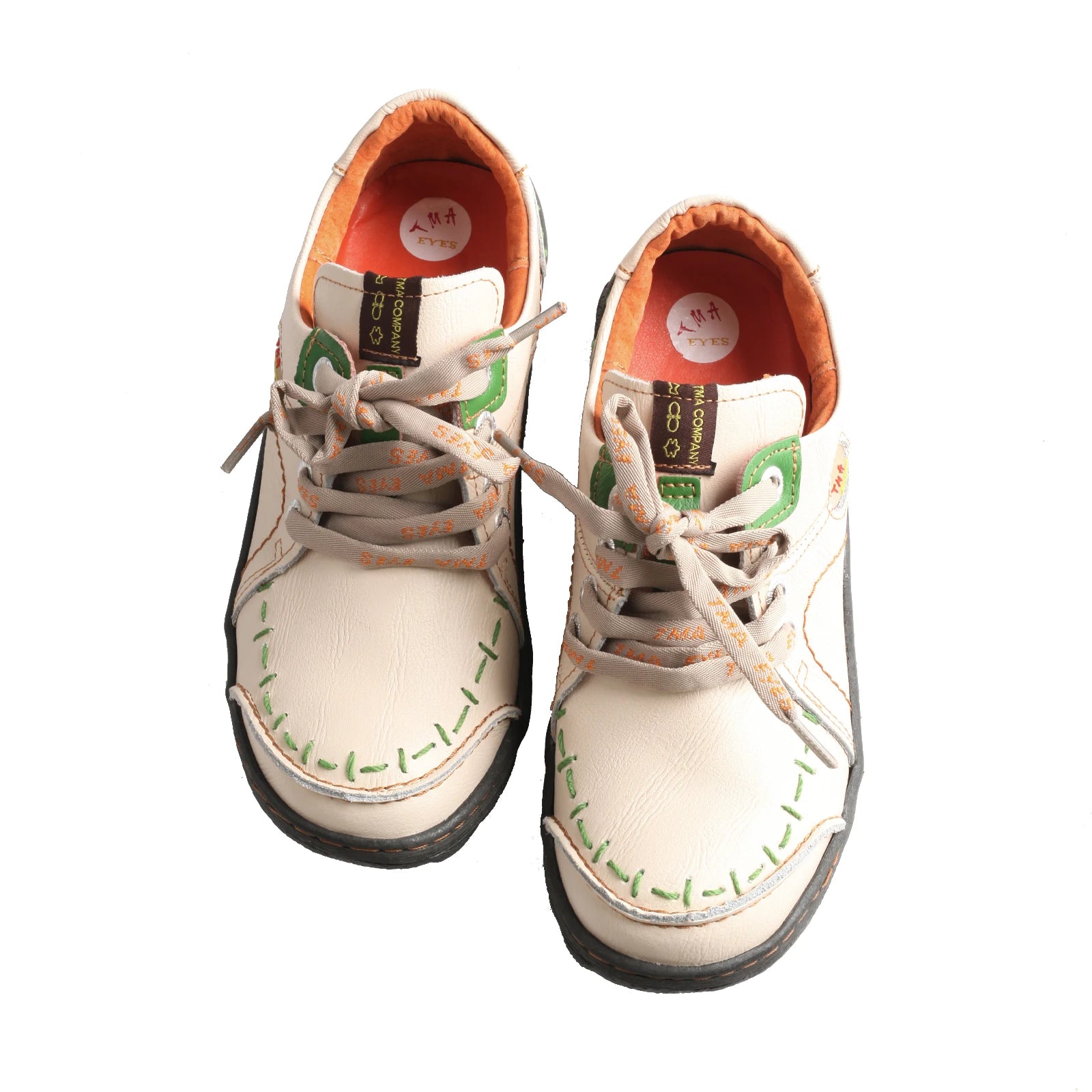 Women's Hand-Stitched Leather Sneakers Lightweight Comfortable