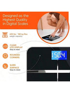 Multi-Function Body Fat & Weight Bathroom Scale, 390lbs.
