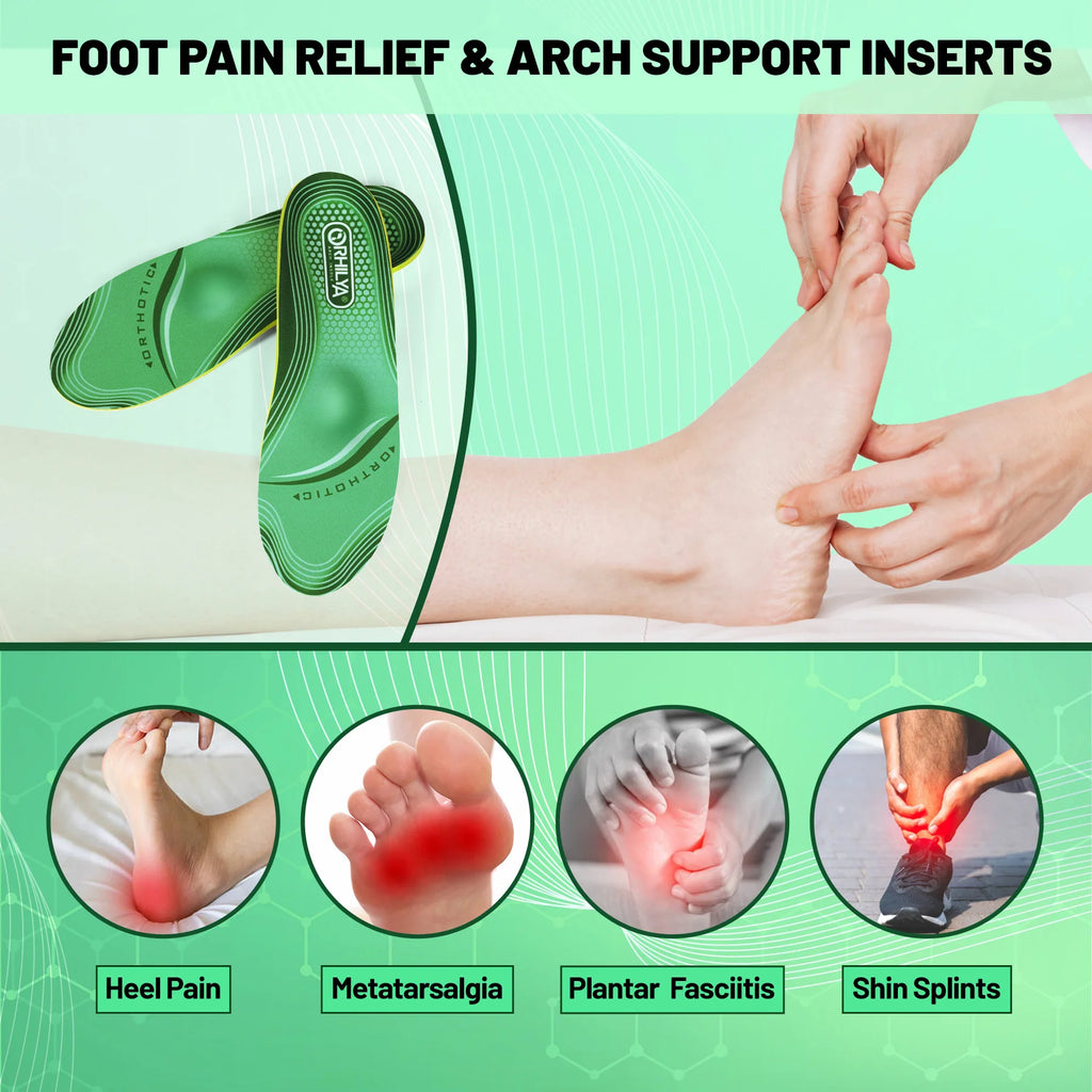 Orthopedic Insole, Flat Feet, High Arch Support, Unisex
