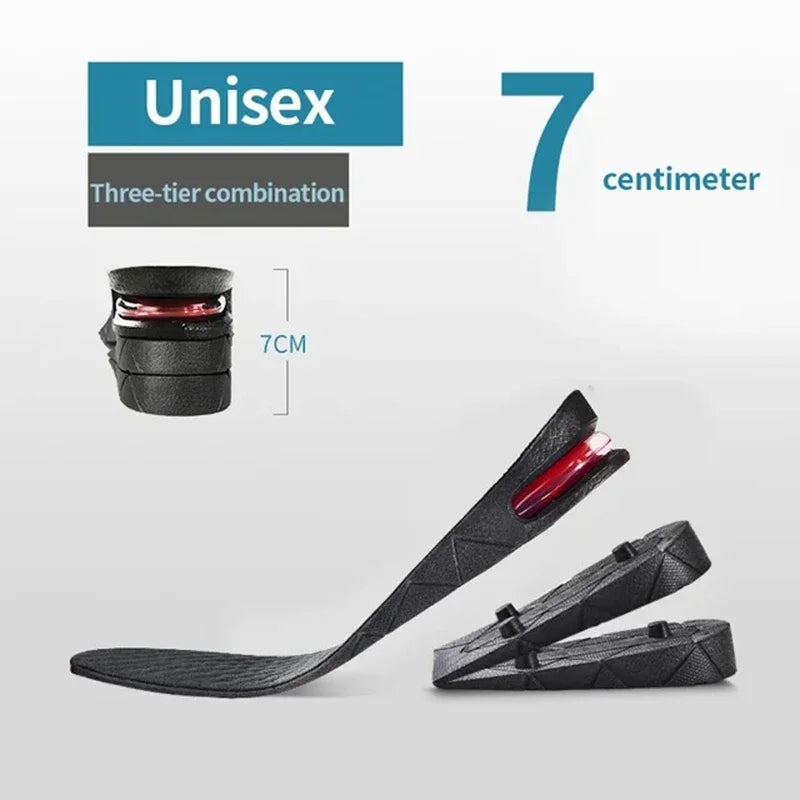 Unisex, 1 Pair Height Increase Insole, 3cm 5cm 7cm 9cm, Insoles, Air Shock Absorbing