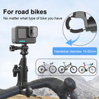 360 Rotating Motorcycle Bike Camera Holder, for Insta360 DJI Camera