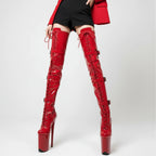 Women's 8in Stripper Heels Boots Pole Boot