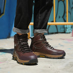 Waterproof Leather Men Safety Boots Military Boots