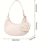 Pink Cute Hello Kitty Armpit Bag, Girl