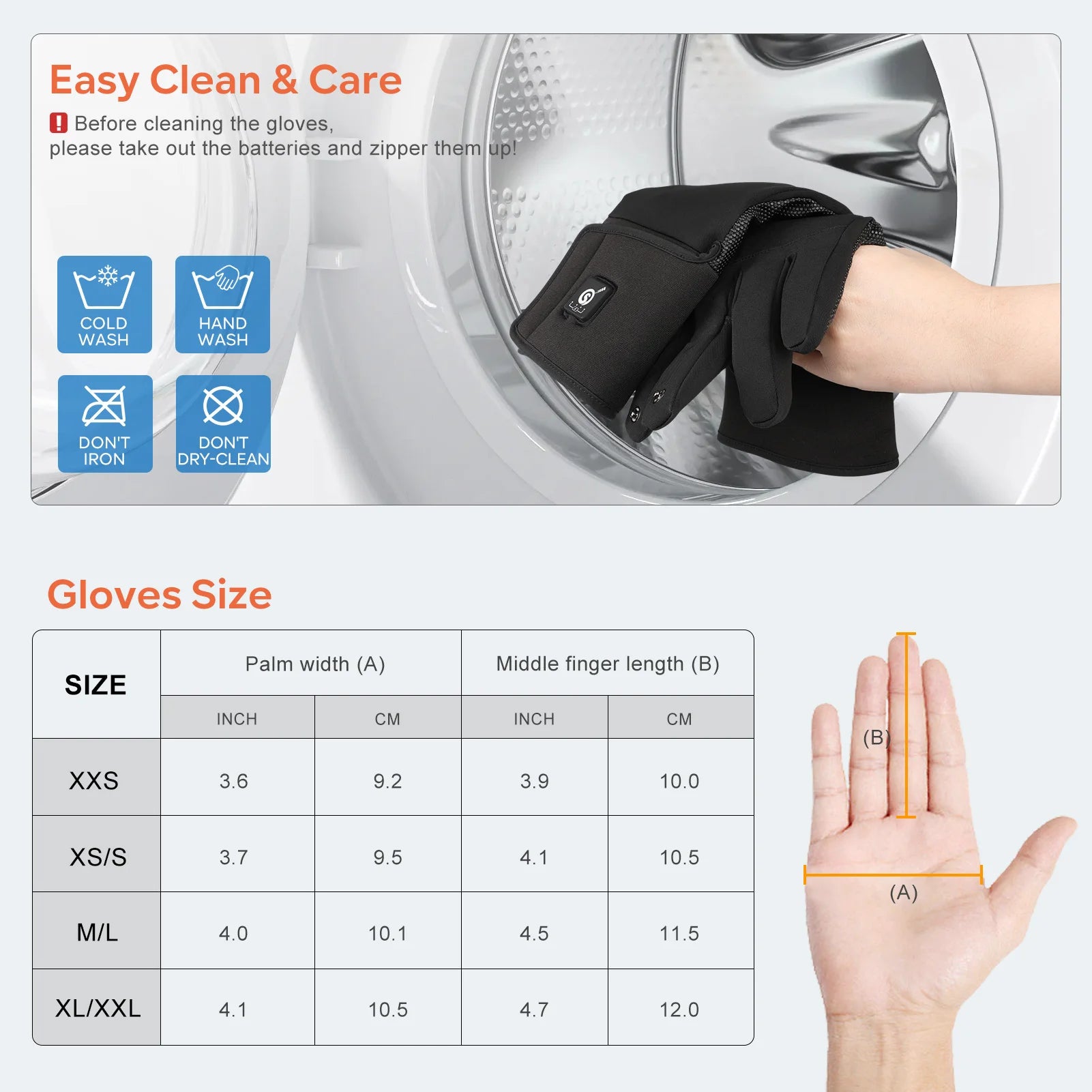 Heated Fishing Gloves, Waterproof, Men, Fishing Gloves