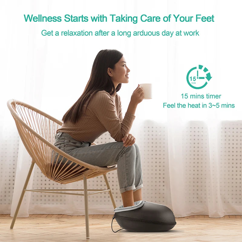 Foot Massager, Heat Roller, Pain Relief, Electric