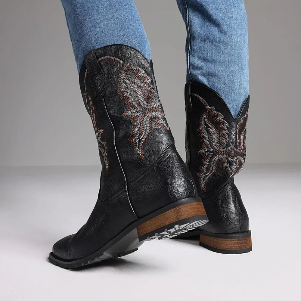 Dora Tasia 12.5 Square Toe Neutral Cowboy Boots