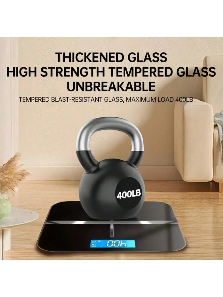 Multi-Function Body Fat & Weight Bathroom Scale, 390lbs.