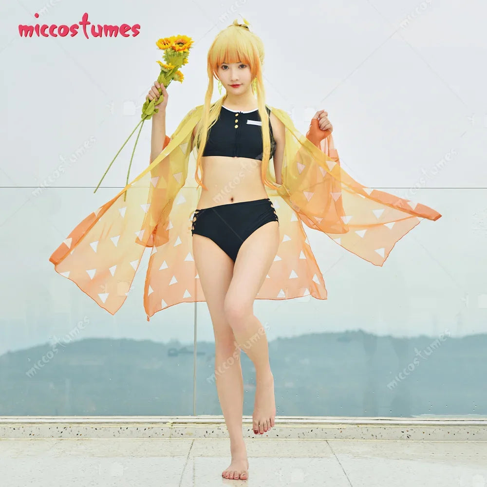 Cosplay, Swimsuit, Lace Up Bathing Suit, Cover Up