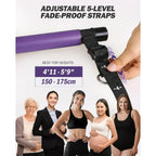 Pilates Bar, Resistance Bands, Unisex, Stainless Steel