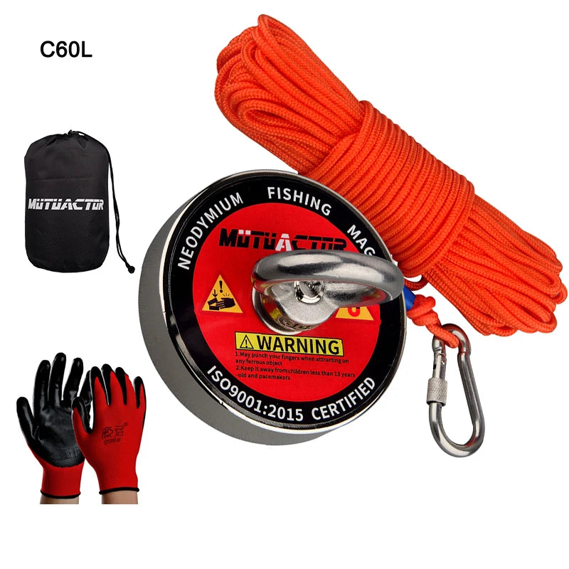 120KG/220KG /300KG/400KG/500KG, Magnet Large Neodymium N52 Magnets Magnet Strong Fishing
