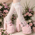 Women's Mary Jane Heels Black Platform Heels