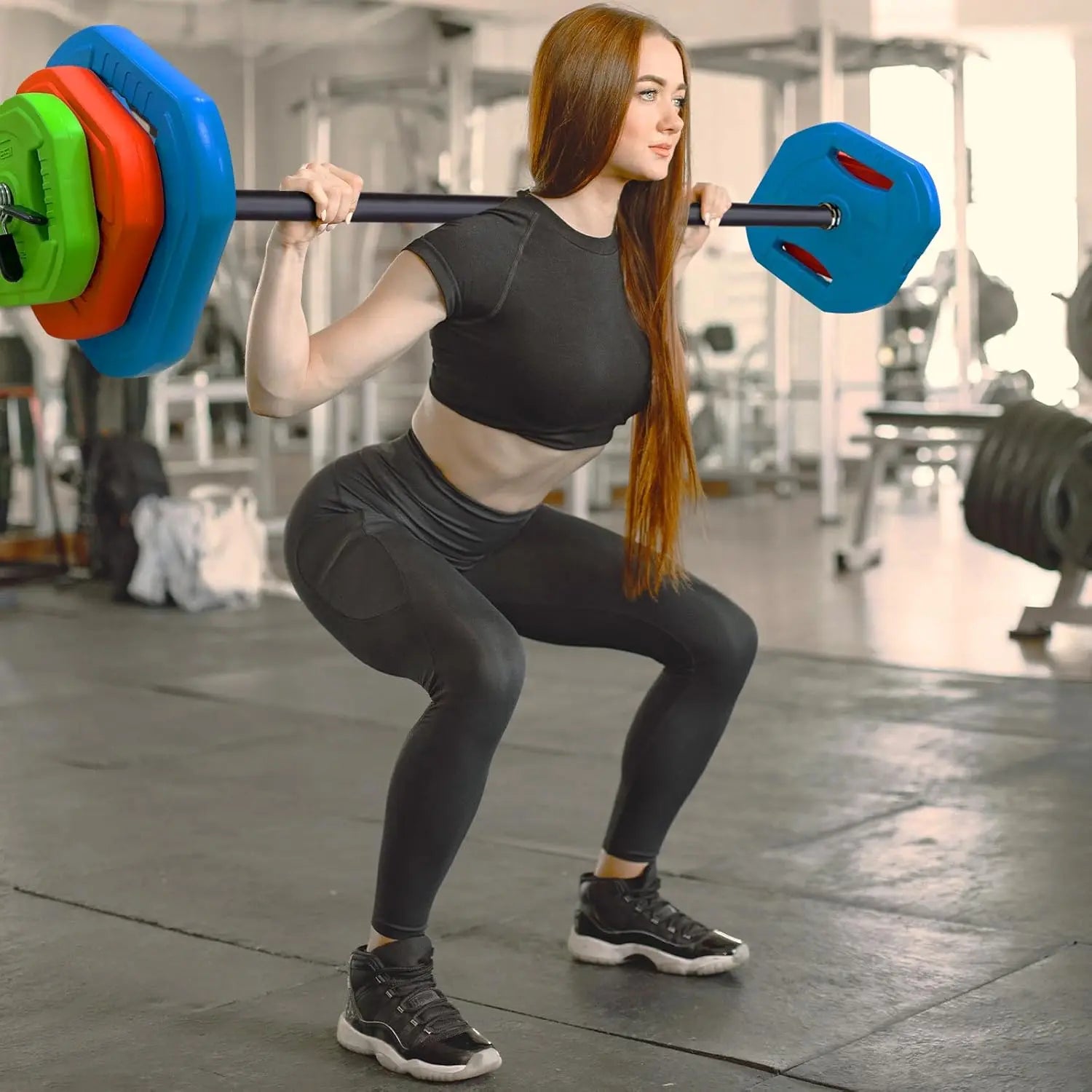 40lb /20kg Adjustable Barbell Weight Set, Home and Gym