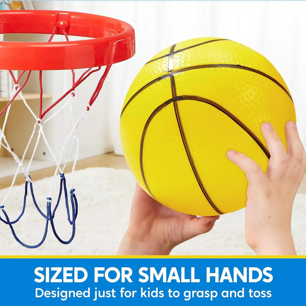 6 PCS Mini Basketballs, 5 inches, Ball Basketball Hoop, Rubber