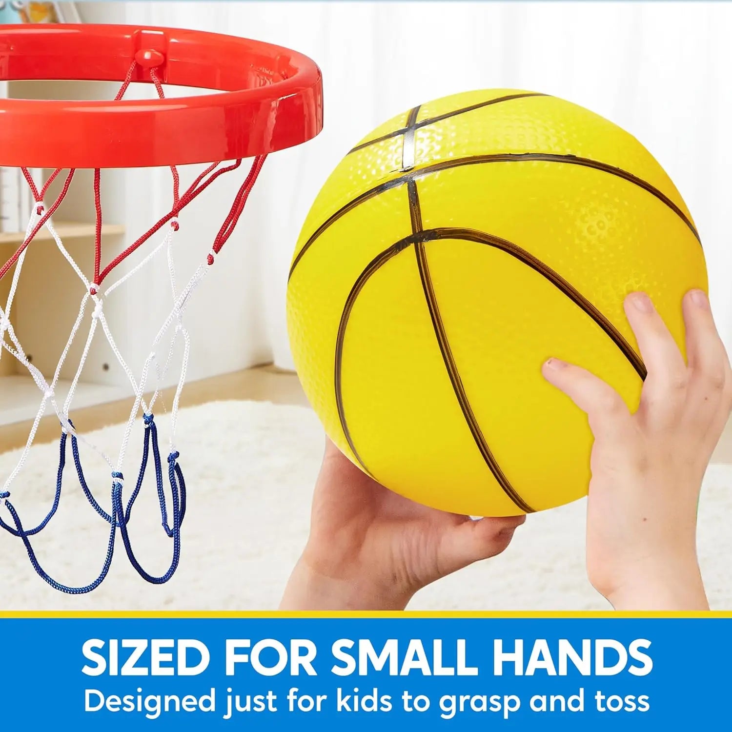 6 PCS Mini Basketballs, 5 inches, Ball Basketball Hoop, Rubber