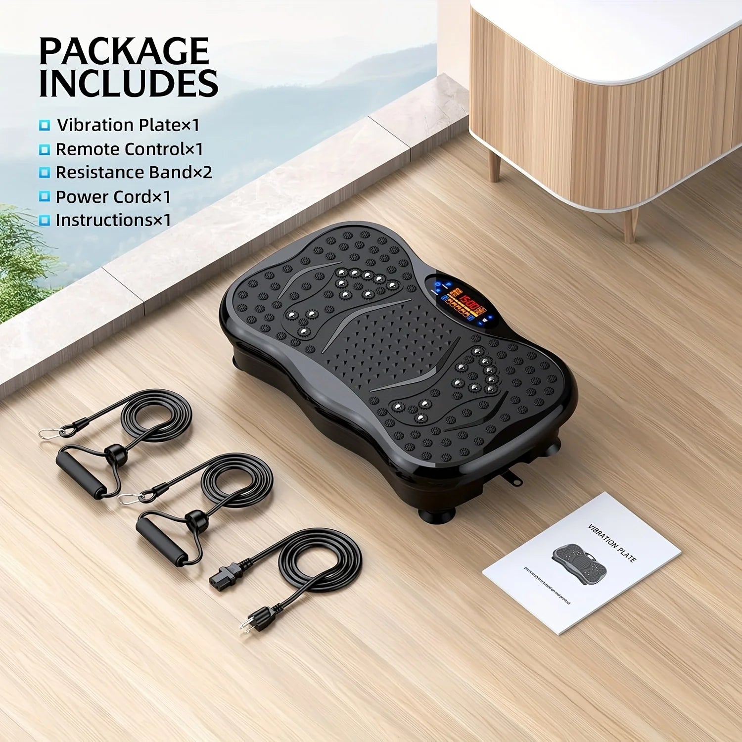 Magnetic Vibration Plate Exercise Machine: 200 Speeds