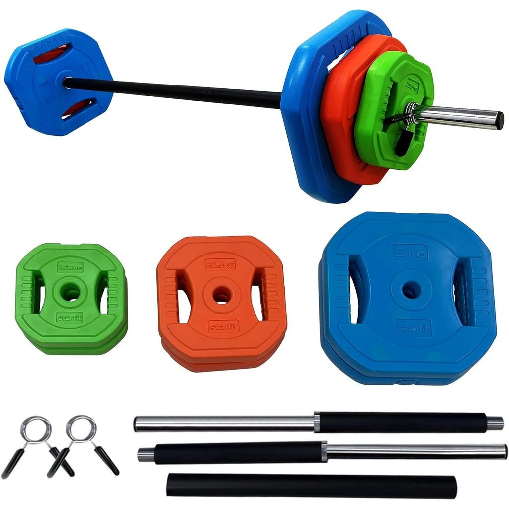 40lb /20kg Adjustable Barbell Weight Set, Home and Gym