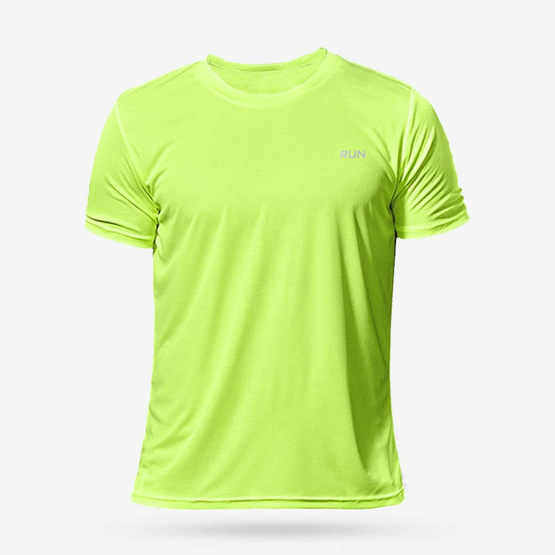 Mens Quick Dry Running Bodybuilding Shirts Sport