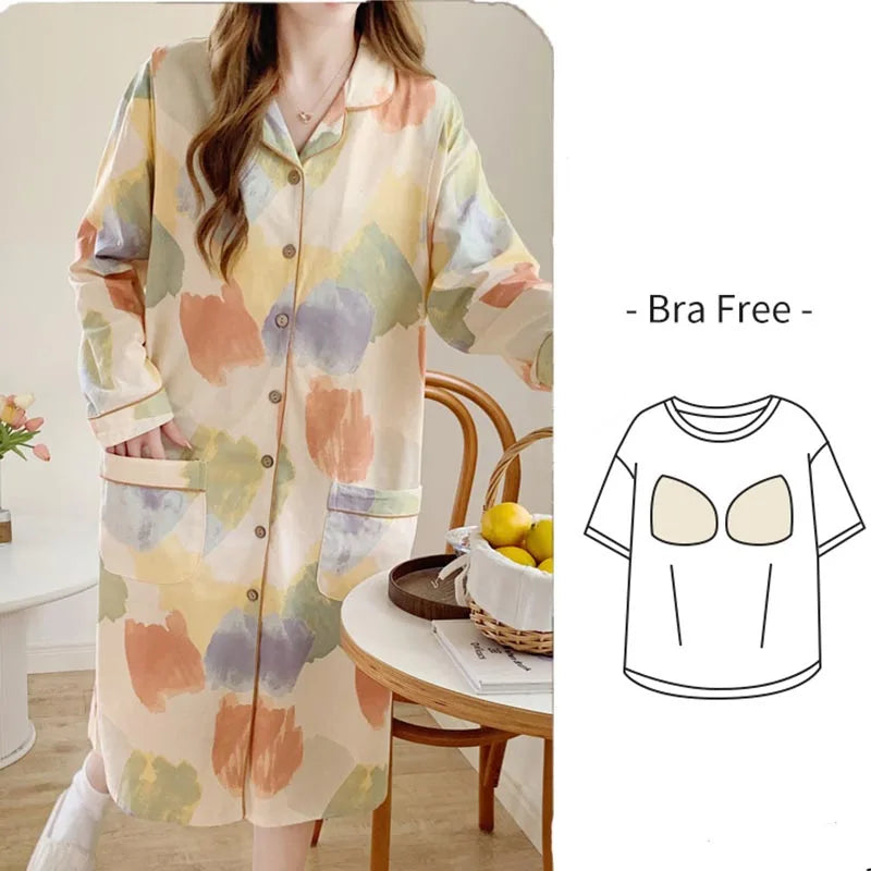 Pregnant Women's Clothing, Nightgown, Loose, Cute