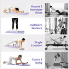 Ab Pilates Board, Adjustable Multi-Functional, Full-Body Bands