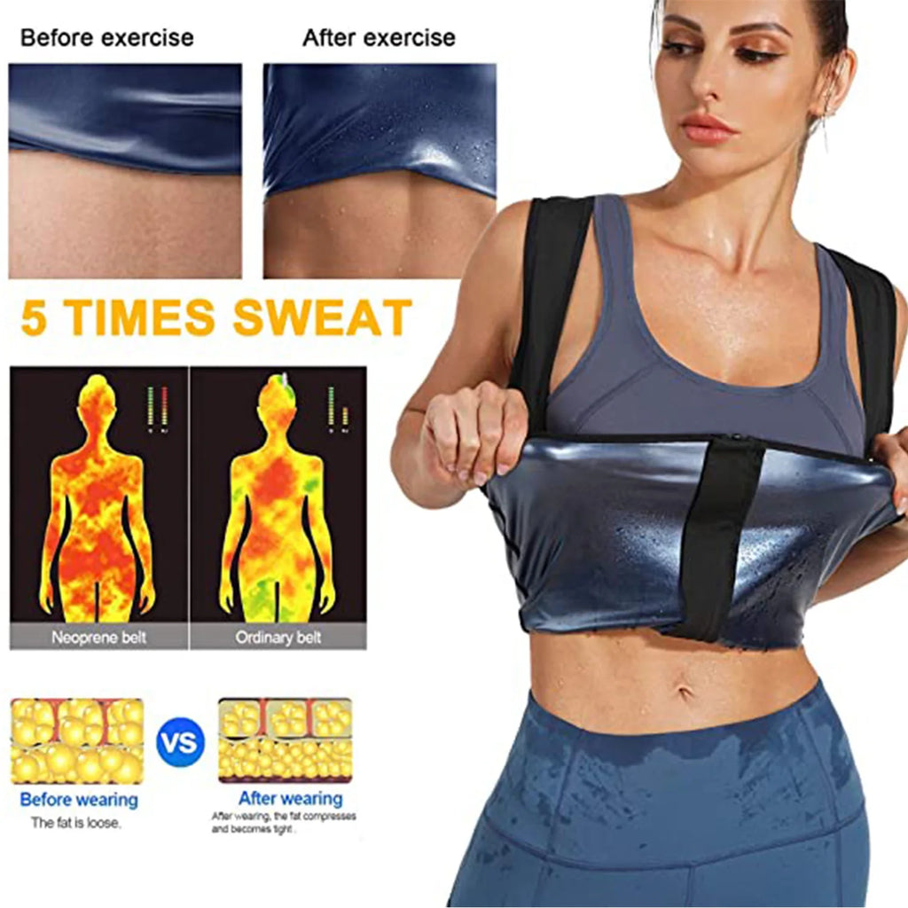 Women Sauna Shaper Vest, Sweat Shapewear, Tank Top