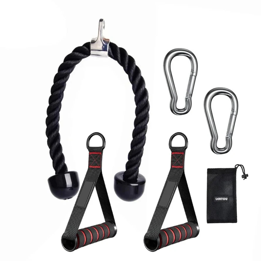Triceps Rope, Handles, for Biceps, Back, Shoulder