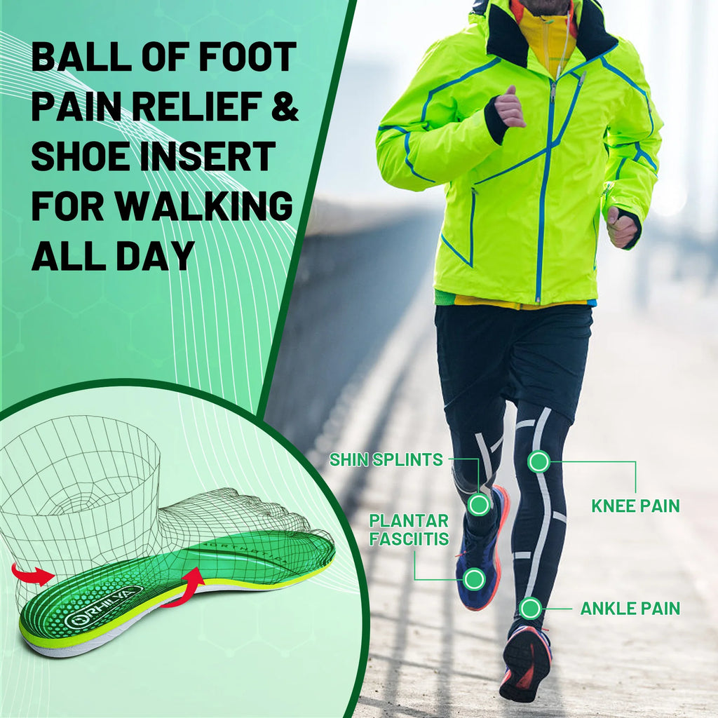 Orthopedic Insole, Flat Feet, High Arch Support, Unisex