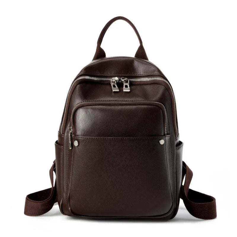 Women Split Leather Backpack Purse Designer Travel