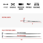 Resistance Bands - Set of 20 & 25lb Pairs