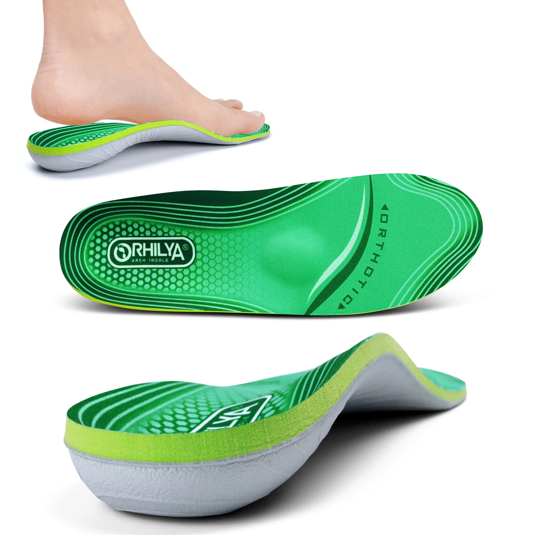 Orthopedic Insole, Flat Feet, High Arch Support, Unisex