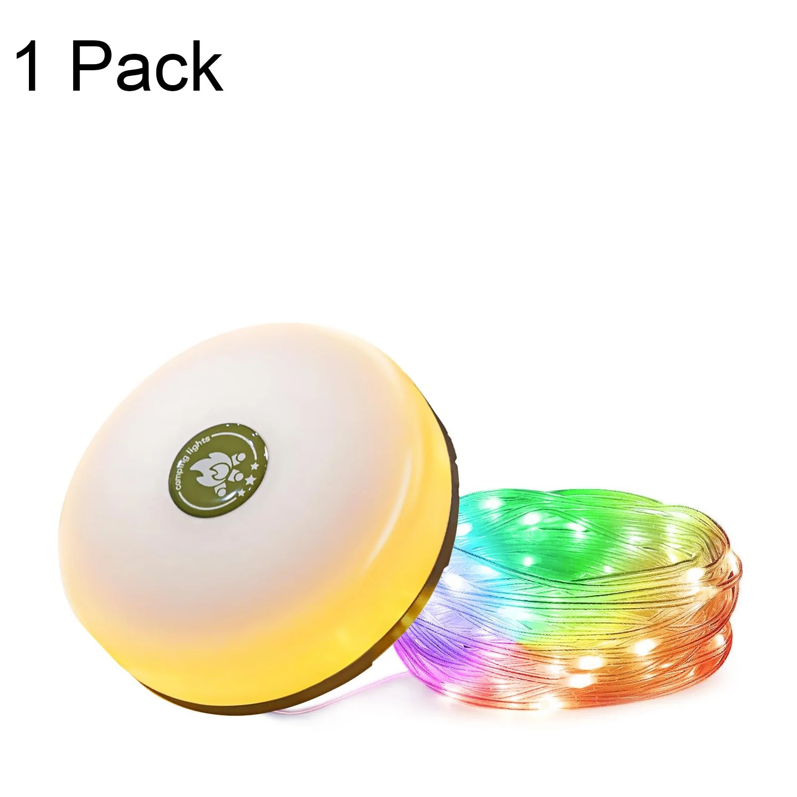 10M Camping String Light, Waterproof, RGB, Lantern, Rechargeable, LED