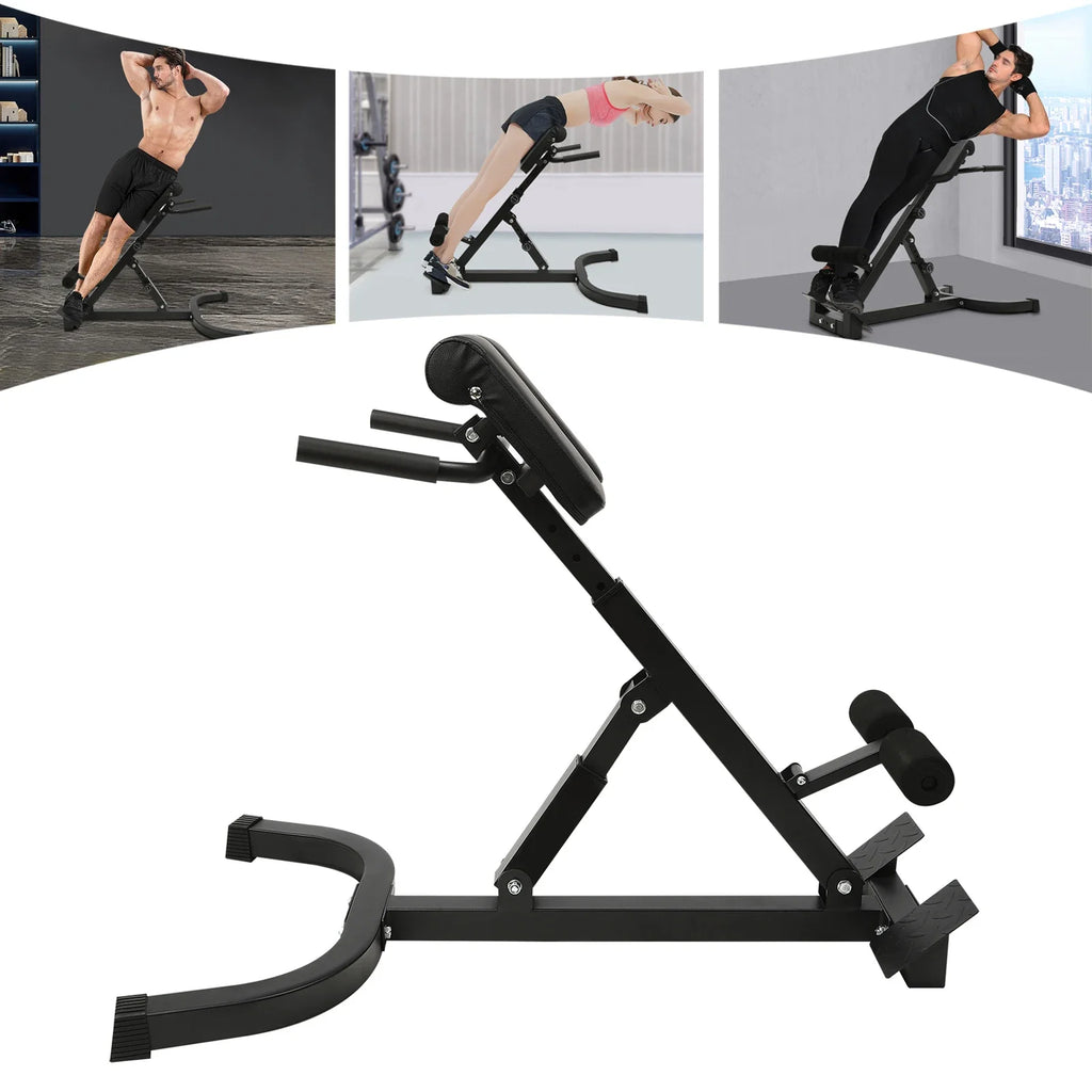 150kg/330lbs 5 Position, Roman Chair Hyperextension Back Extension Bench