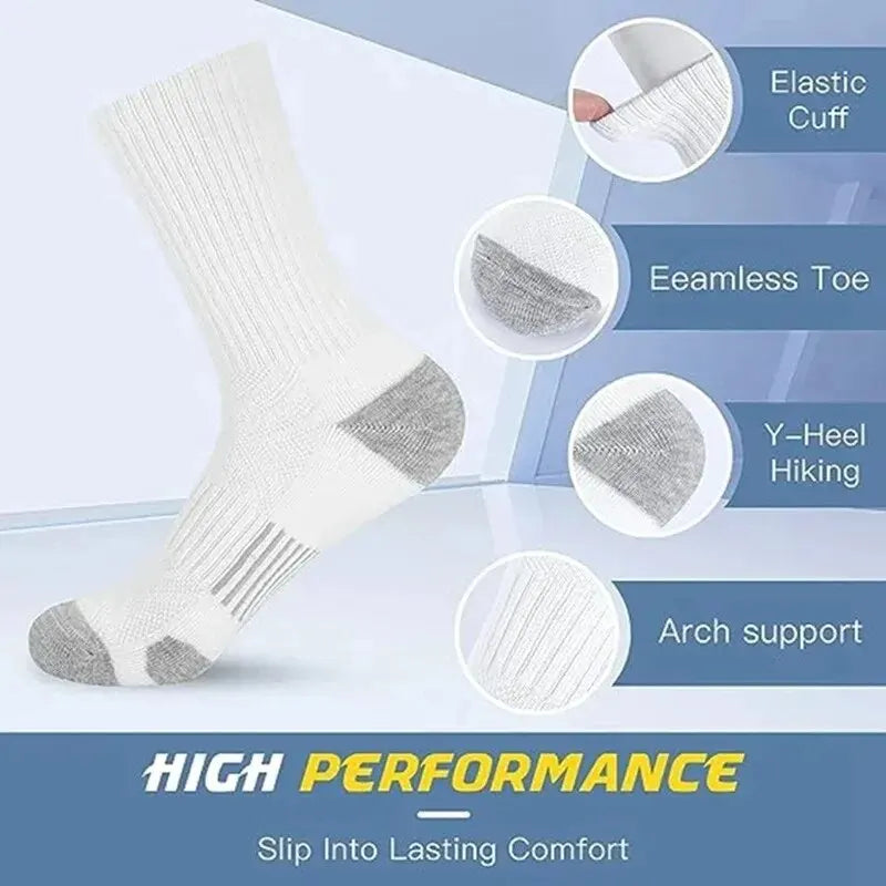 6/12 Pairs Men's Outdoor Gym Socks Football