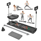 Ab Pilates Board, Adjustable Multi-Functional, Full-Body Bands