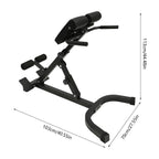 150kg/330lbs 5 Position, Roman Chair Hyperextension Back Extension Bench