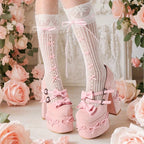 Women's Mary Jane Heels Black Platform Heels