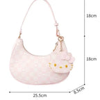 Large Capacity Shoulder Bag, Cartoon Fashion Handbag