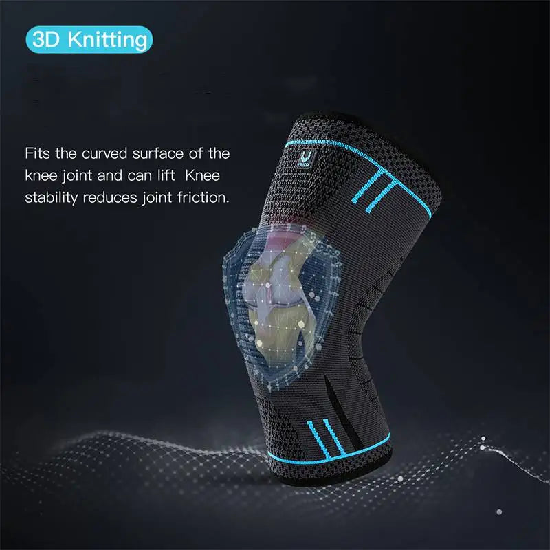 Compression knee support sleeve, elastic, breathable, basketball