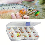 30pcs Metal Spoon Spinner Fishing Lure, Treble Hook