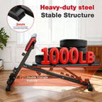 Dumbbell Bench, Adjustable, Foldable, Weightlifting, Abdominal Gym