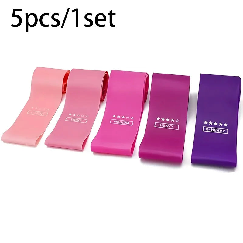 5 Piece Exercise Resistance Bands
