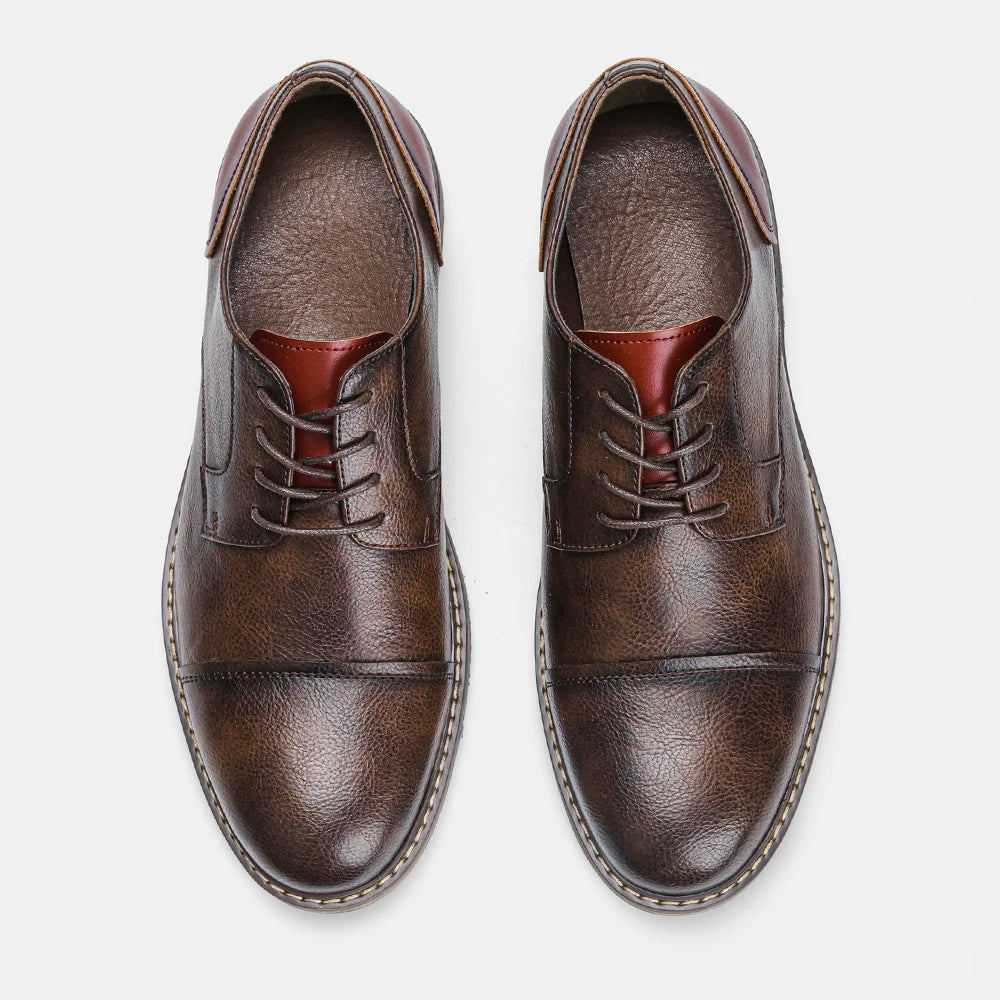 Men Derby Casual Fashion Leather Shoes
