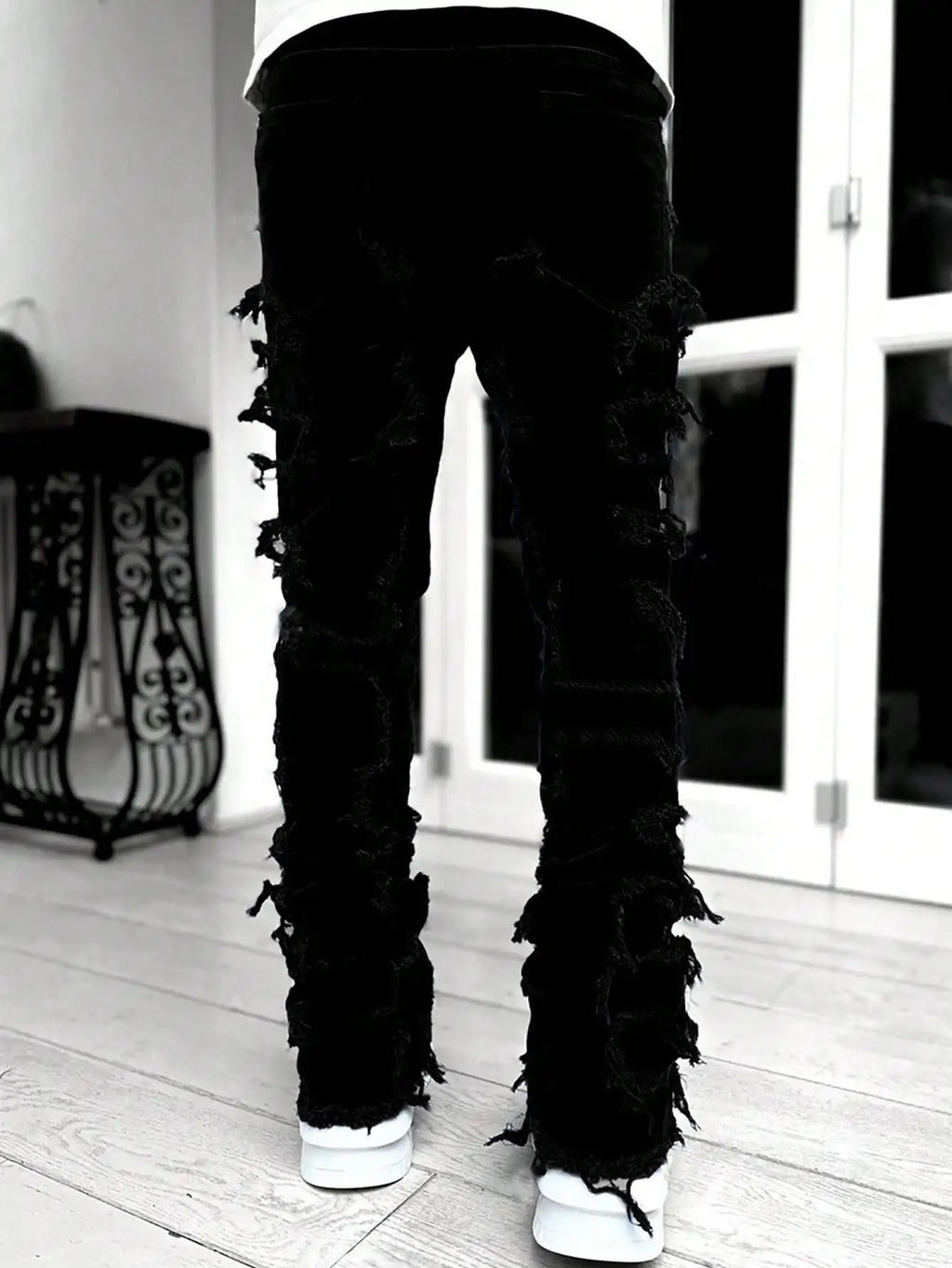 Y2K hip-hop style jeans, men's casual, stretch