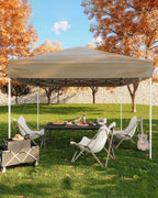 10x10 FT Pop Up Canopy Tent, Adjustable, 4 Sandbags, Carry Bag
