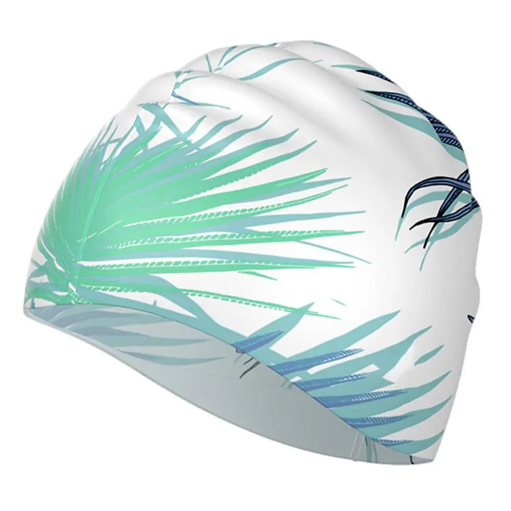 Girls Swim Cap, Waterproof, Non-Slip, Long Hair