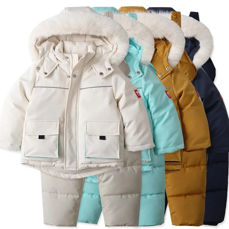 Ski Suit Windproof, Waterproof Down Jacket, Pants