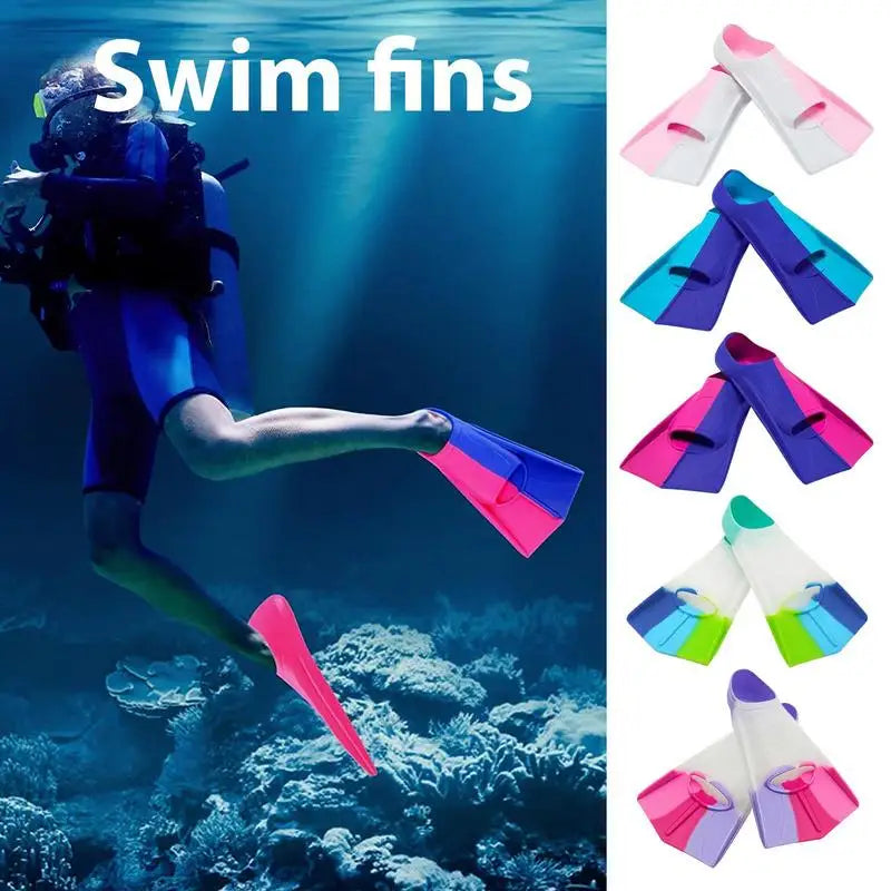 Snorkeling Kids Fins, Scuba Diving, Flippers, Adult