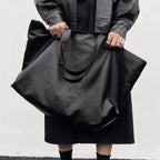 Large Capacity Tote Shoulder Bag Leather Handbag