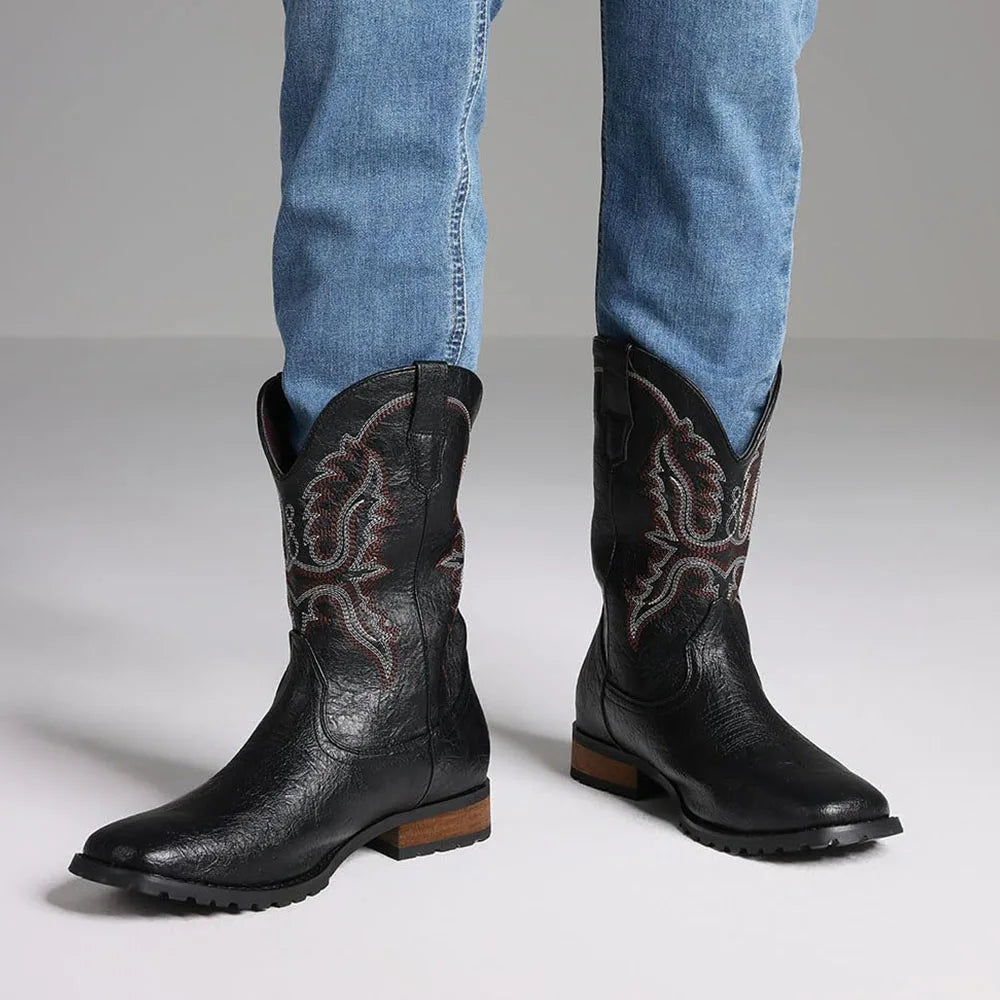Dora Tasia 12.5 Square Toe Neutral Cowboy Boots