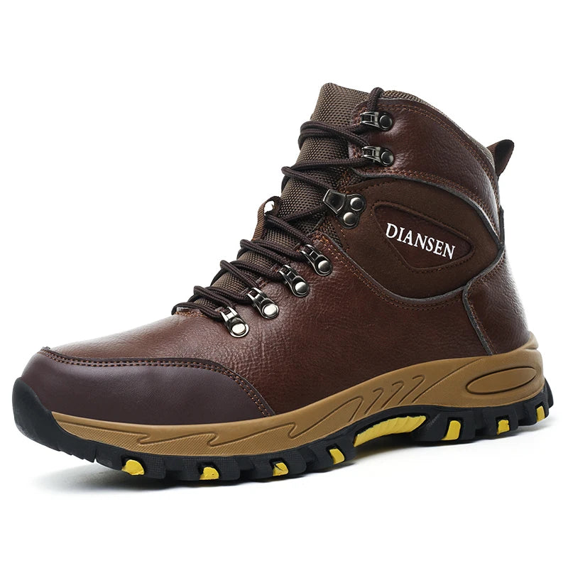 Waterproof Leather Men Safety Boots Military Boots